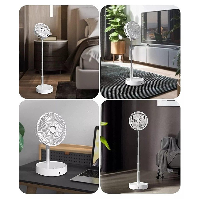 Folding Portable Retractable Floor Fan USB Desk Remote Control Fan (CLS-2390542)