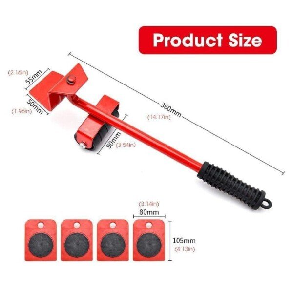 Furniture Lifter- Easy Moving Sliders With 360 Degree Rotatable Pad (Set 5) (CLS54084)
