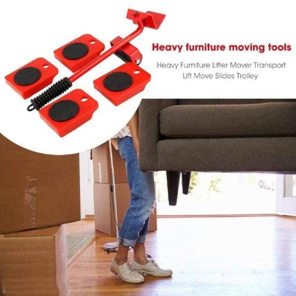 Furniture Lifter- Easy Moving Sliders With 360 Degree Rotatable Pad (Set 5) (CLS54084)