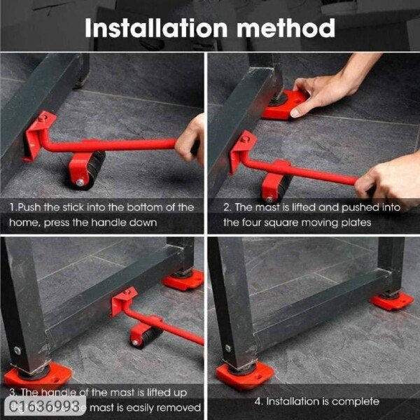Furniture Lifter- Easy Moving Sliders With 360 Degree Rotatable Pad (Set 5) (CLS54084)