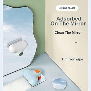 Glass Cleaner- T-Shaped Descaling Glass Brush, Bathroom Toilet Glass Mirror Wiper, Cleaning Brush( Pack of 2) (CLS-2309921)