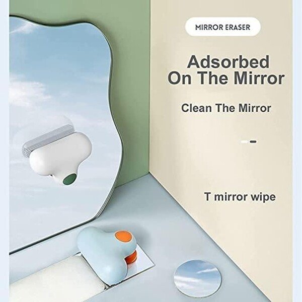 Glass Cleaner- T-Shaped Descaling Glass Brush, Bathroom Toilet Glass Mirror Wiper, Cleaning Brush( Pack of 2) (CLS-2309920)