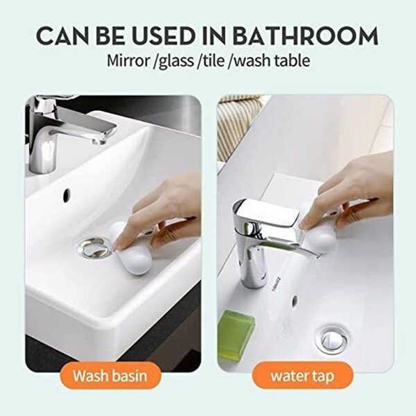 Glass Cleaner- T-Shaped Descaling Glass Brush, Bathroom Toilet Glass Mirror Wiper, Cleaning Brush( Pack of 1) (CLS-2309918)