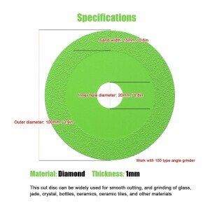 Max Deals 105mm Glass Cutting Disc – Your Ultimate Solution for Precise Glass and Ceramic Cutting (CLS-308674225)