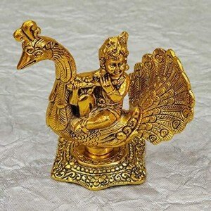 Gold Plated Krishna Idol Showpiece (CS-1636265)