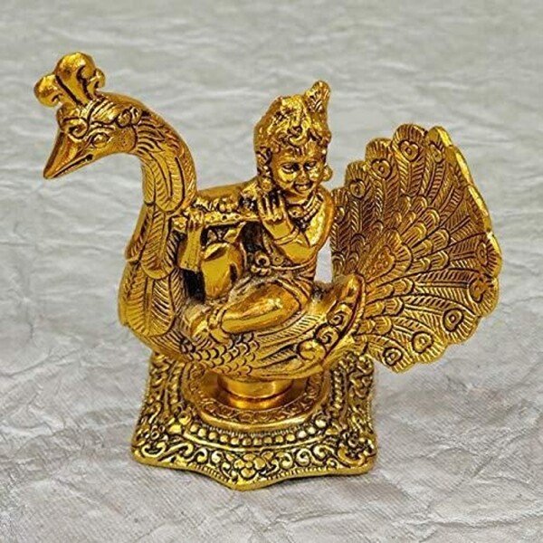 Gold Plated Krishna Idol Showpiece (CS-1636265)