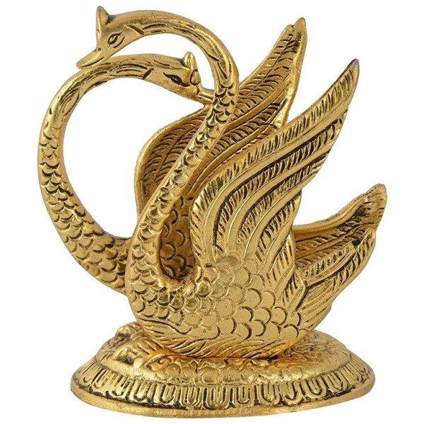 Golden Swan Duck Showpieces Tissue Holder (CS-2377446)