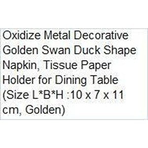 Golden Swan Duck Showpieces Tissue Holder (CS-2377446)