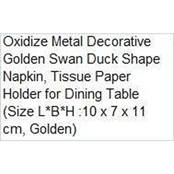 Golden Swan Duck Showpieces Tissue Holder (CS-2377446)