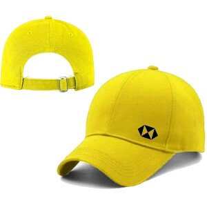 Classy Printed Cotton Cap – Yellow (KK-2215813)