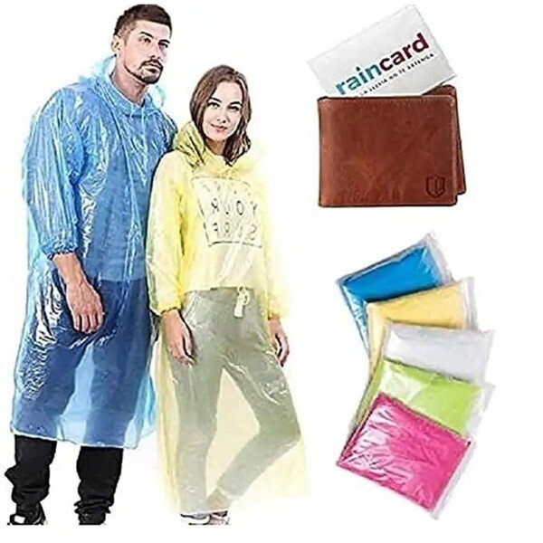 Knee -Length solid color Rain card pack of – 4 (CLS-2332463)
