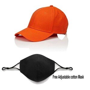 Plain Youth Unisex Cap – Black (KK-2263763)