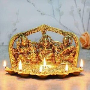Oxide Metal Handcraft Swastik Symbol with Ganesha Wall Hanging for Entrance, Main Door, Wall Decoration (CS-2361797)