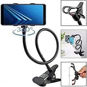 Lazy Stand Mobile Phone Mount Super Flexible Durable Strong Grip Stand 360 Degree Rotation- (Black) (CLS-2391311)