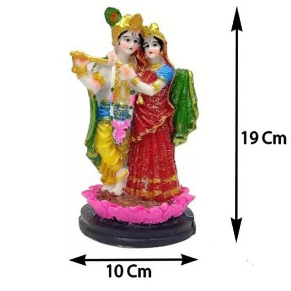 Lord Radha Krishna Idol Showpiece – 19 cm (CS-2357301)