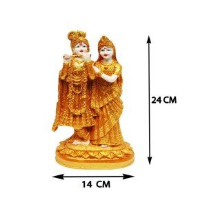 Lord Radha Krishna Idol Showpiece – 24 cm (CS-2357305)