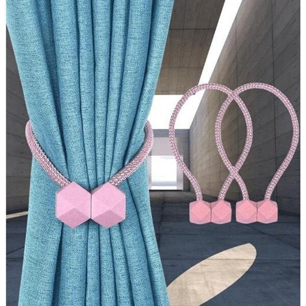 Magnet Curtain Tiebacks Drapery Holdback Binding Tie (Pack of 2) (CLS-2391093)