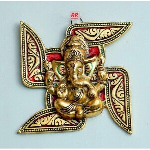 Radha Krishna Idol Statue with Diya Showpiece (CS-1636264)