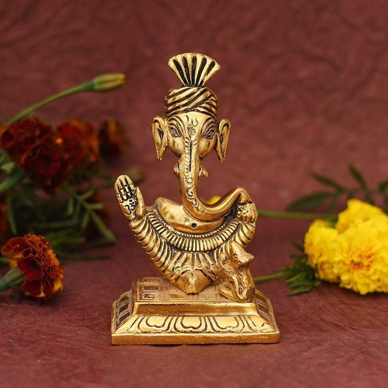 Oxide Metal Lord Ganesha Idol Statue (CS-2361799)