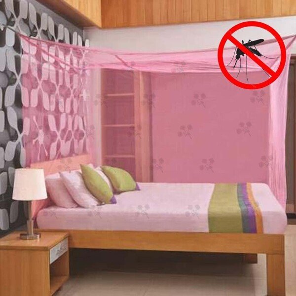 Pink Mosquito Net for Double Bed (CLS-2390176)
