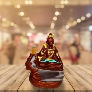 Oxide Metal Decorative Ganesh Laxmi Idol Showpiece with Oil Lamp Diya (CS-2361636)