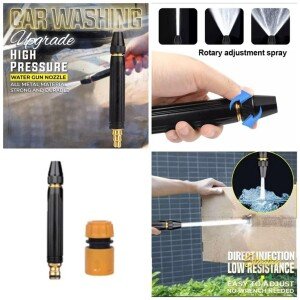 Portable High Pressure Washing Water Nozzle (Black) (CLS-2385626)