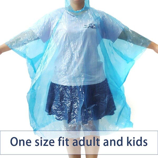 Raincoats Waterproof Rain Poncho in A Ball for Traveling Camping Outdoor (Pack of 5) (CLS-2389416)