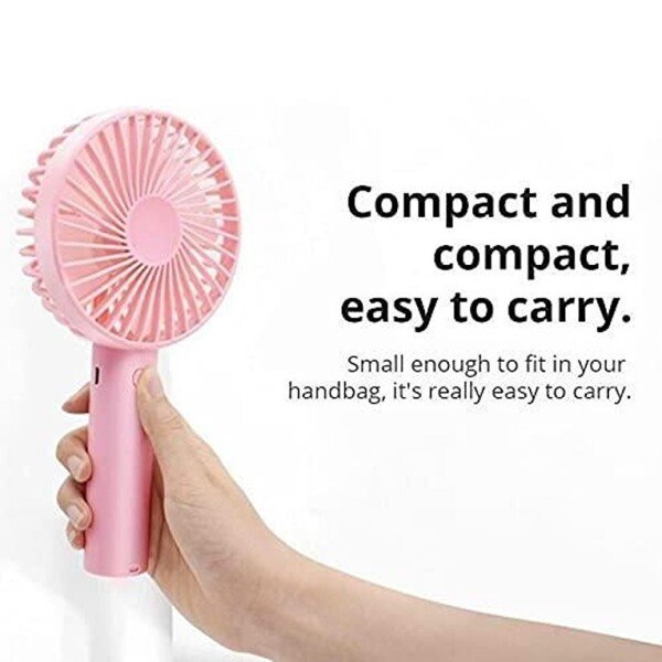 Rechargeable Handheld Mini Hand Fan Battery Operated (Multicolor) (CLS-2390899)