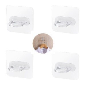 Ring Hook Multi-Functional Adhesive Hook Sticker, Pack of 10 (CLS-156671631)