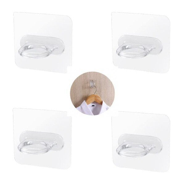 Ring Hook Multi-Functional Adhesive Hook Sticker, Pack of 10 (CLS-156671631)