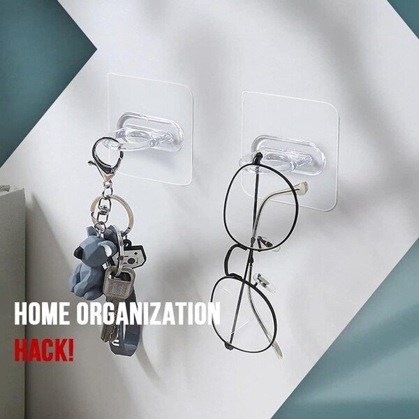 Ring Hook Multi-Functional Adhesive Hook Sticker, Pack of 10 (CLS-156671631)