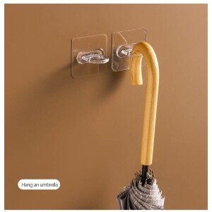 Ring Hook Multi-Functional Adhesive Hook Sticker, Pack of 10 (CLS-156671631)