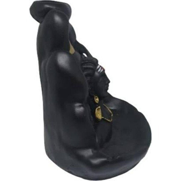 Smoke Fountain Lord Shiva Cone Incense Holder Showpiece with 10 Free Smoke Backflow (CS2362136)