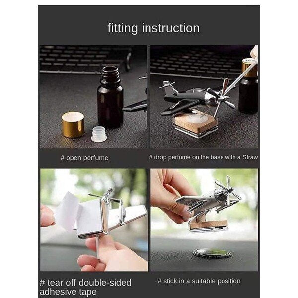 Solar Powered Car Perfume Diffuser/Dispenser | Aeroplan Glider Design (CLS-2386207)