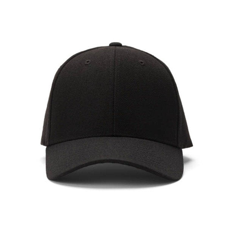 Plain Cotton Baseball Cap – Black (KK-2353294)