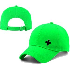 Unisex Plain R Printed Cotton Cap – Red (KK-2217169)