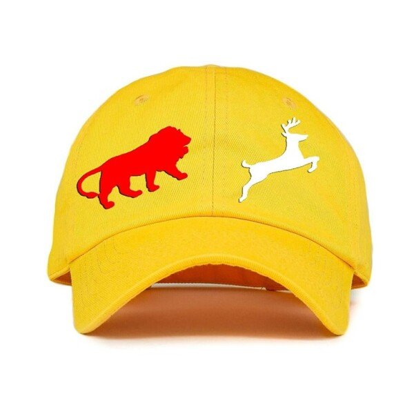 Classy Printed Cotton Cap – Yellow (KK-2215813)