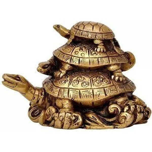 Three Tiered Turtle Tortoise Family For Home Décor – 12 cm (CS-2357312)