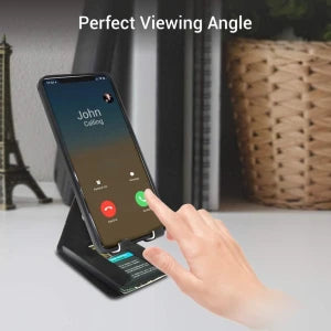 Universal Mobile Phone Stand with Card Holder (Black) (CLS-2391357)