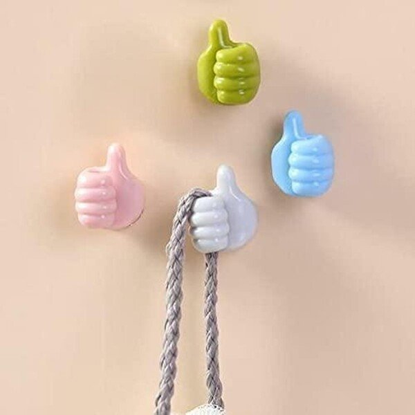 Wall Mounted Multipurpose Silicone Thumb Holder (Pack of 6) (CLS-2360683)