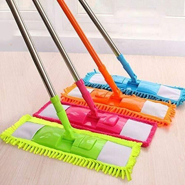 Microfiber Floor Cleaning Mop with Telescopic Long Handle Dry Mop (CS-1443808)
