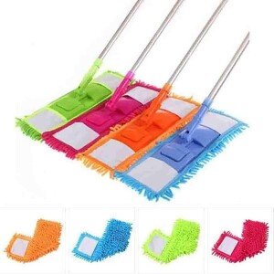 Microfiber Floor Cleaning Mop with Telescopic Long Handle Dry Mop (CS-1443808)