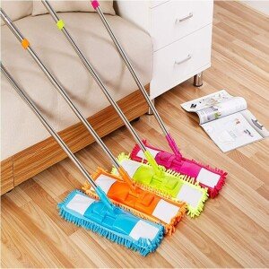 Microfiber Floor Cleaning Mop with Telescopic Long Handle Dry Mop (CS-1443808)