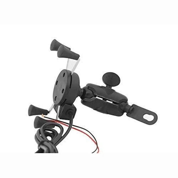 X-Grip Bike Mobile Charger & Phone Holder (Black) (CLS-2391364)
