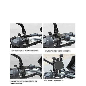 X-Grip Bike Mobile Charger & Phone Holder (Black) (CLS-2391364)