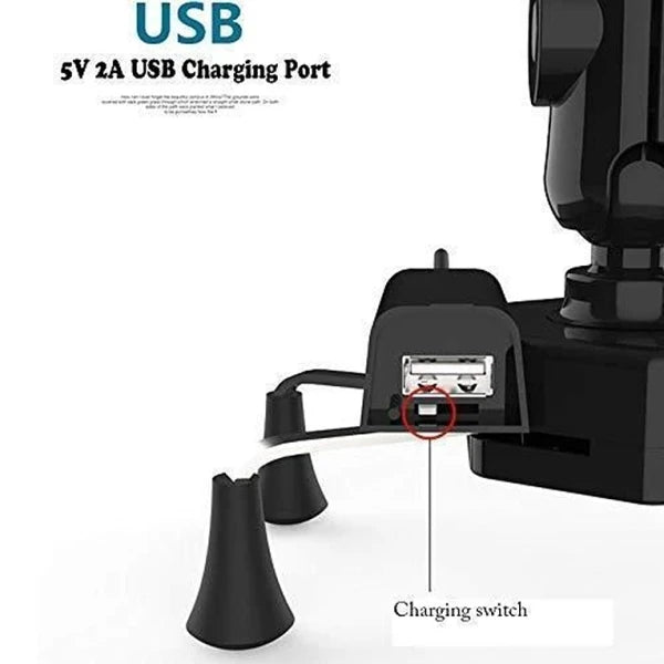 X-Grip Bike Mobile Charger & Phone Holder (Black) (CLS-2391364)