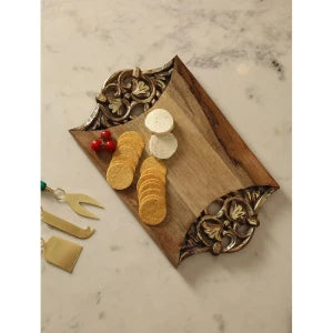 Buy Beige Brown Cotton Printed Rectangle Table Runner