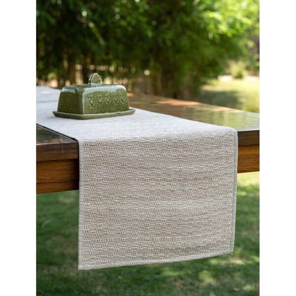 Buy Beige Brown Banana Fibre Rectangle Table Runner