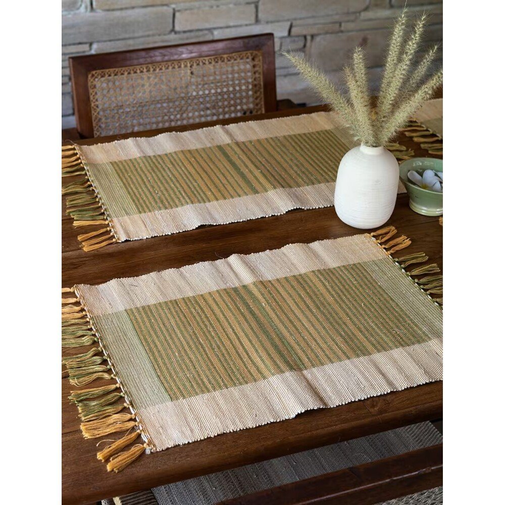 Buy Beige Brown Banana Fibre Solid Table Runner