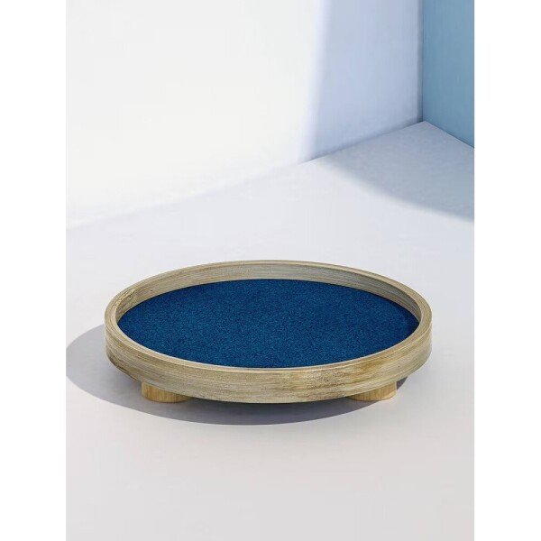 Buy Blue Bamboo Table Top Tray